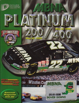 <span class="mw-page-title-main">1998 MBNA Platinum 400</span> 12th race of the 1998 NASCAR Winston Cup Series