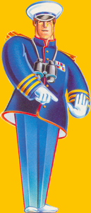 Commander Norton mascot including his trademark cap and white gloves, used in NC 5.51 computer icons Captain norton.png