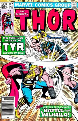 <span class="mw-page-title-main">Tyr (Marvel Comics)</span> Fictional character in Marvel Comics