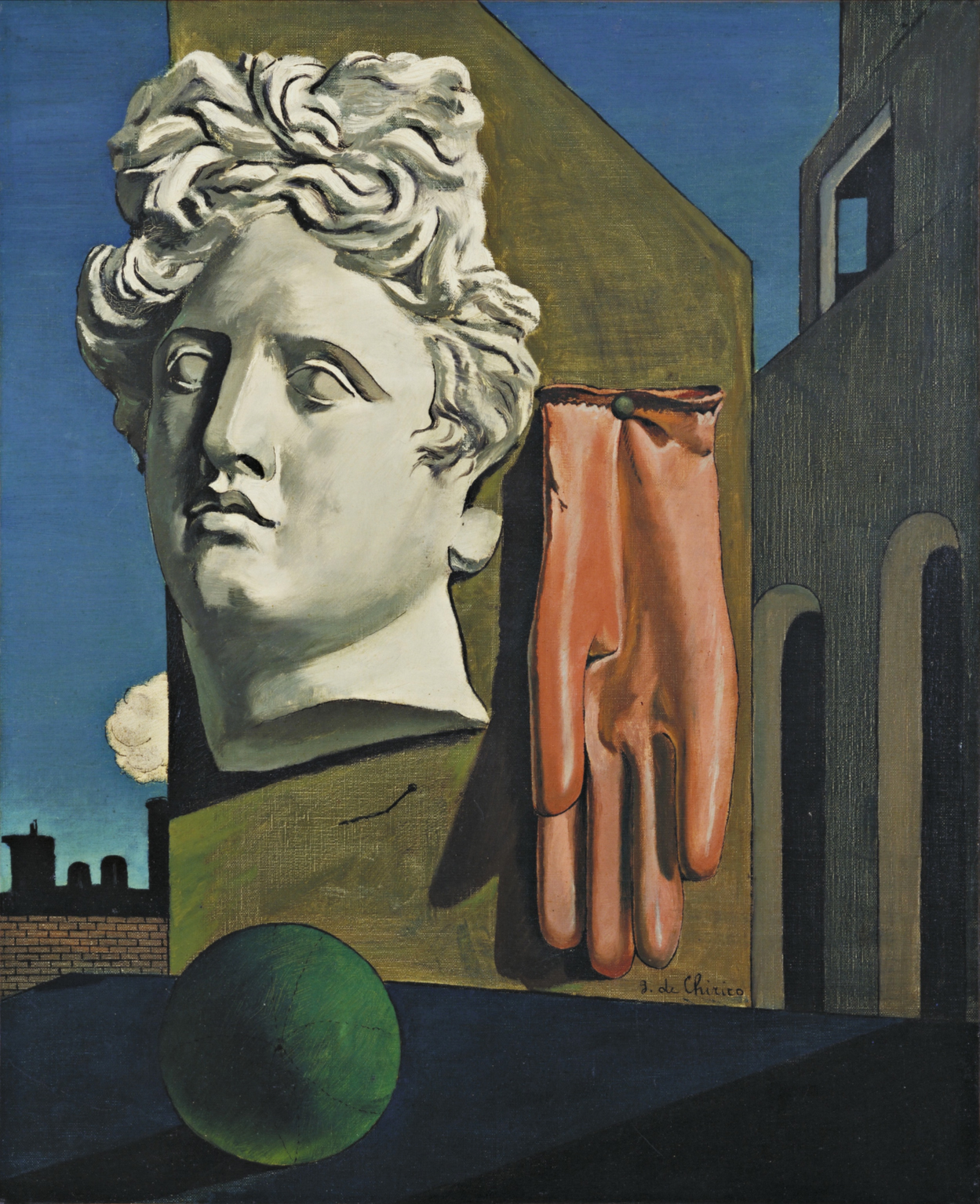 Giorgio de Chirico Song of Love Surrealist painting 