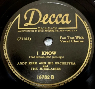 I Know (Andy Kirk song) - Wikipedia