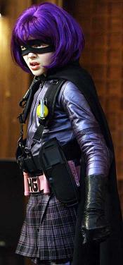 Chloë Grace Moretz as Hit-Girl in the 2010 film adaptation of Kick-Ass