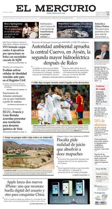 El Mercurio, 11 September 2013.jpg