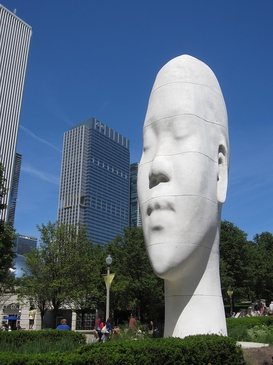 <i>Looking Into My Dreams, Awilda</i> Sculpture by Jaume Plensa