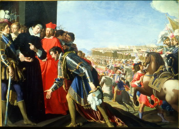 File:Anastasio Fontebuoni - Troilo Orsini brings aid from Cosimo I de' Medici in Florence for King Charles IX of France.jpeg