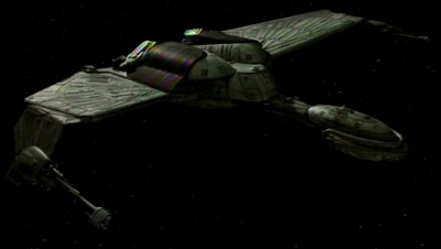 Industrial Light & Magic's Bird-of-Prey model shows several aspects of Romulan design, as the ship was initially planned to be of Romulan origin
