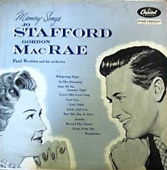 <i>Memory Songs</i> 1955 studio album by Jo Stafford
