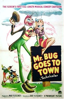 <i>Mr. Bug Goes to Town</i> 1941 animated feature film directed by Dave Fleischer