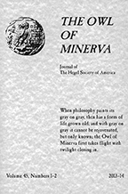 <i>The Owl of Minerva</i> (journal) Academic journal