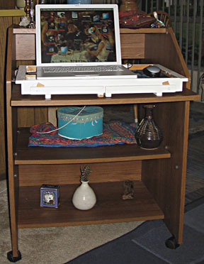Minimal modern writing desk