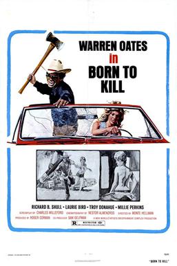 Cockfighter re-released as Born to Kill. Film poster by John Solie Born to Kill (1974 film).jpg