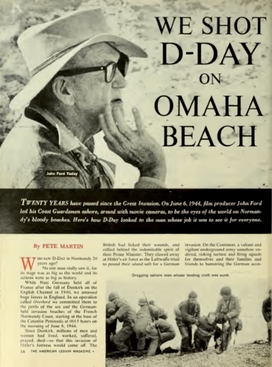 File:American Legion Magazine Volume 76, No. 6 (June 1964) We shot D-Day on Omaha Beach by Pete Martin.jpeg