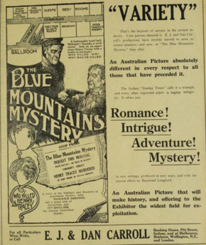 <i>The Blue Mountains Mystery</i> 1921 film
