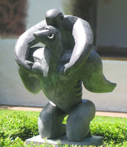 File:'Mother and Child', bronze sculpture by --Jacques Lipchitz--, 1930, --Honolulu Academy of Arts--.jpg