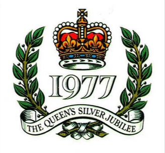 The official emblem of the Queen's Silver Jubilee