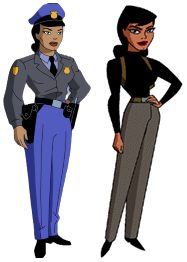 Renee Montoya, as she appeared in Batman: The Animated Series and The New Batman Adventures. Renee Montoya (DC Animated Series).png