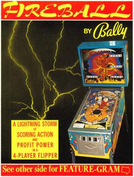<i>Fireball</i> (pinball) 1972 pinball machine