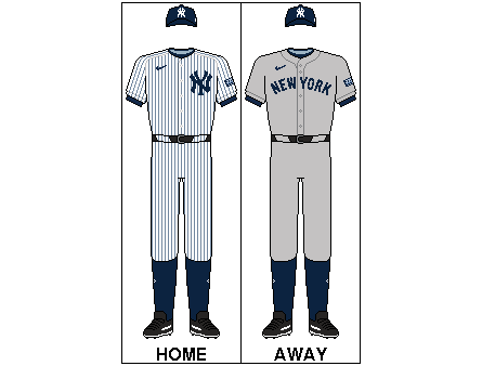 new york yankees jersey colors