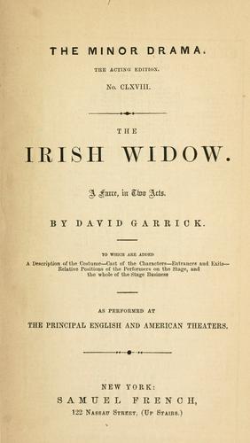 <span class="mw-page-title-main">The Irish Widow</span> 1772 play