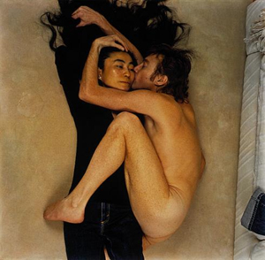 John Lennon and Yoko Ono a few hours before Lennon's murder