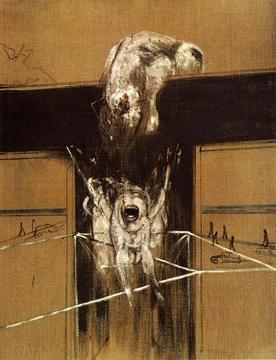 <i>Fragment of a Crucifixion</i> 1950 painting by Francis Bacon