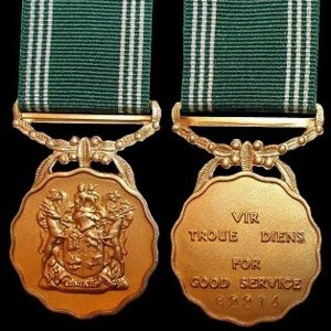 <span class="mw-page-title-main">Good Service Medal, Gold</span> Award