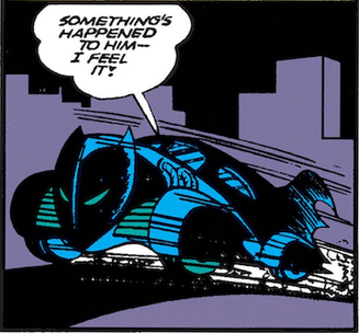 An early Batmobile design from Batman #5 (March 1941). Art by Bob Kane and Jerry Robinson.