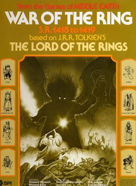 <i>War of the Ring</i> (SPI game) Fantasy board game published in 1977