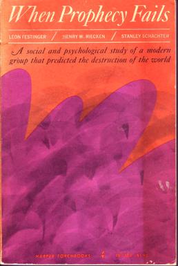 <i>When Prophecy Fails</i> 1956 book of social psychology