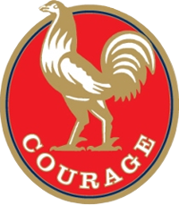 180px The former Courage logo