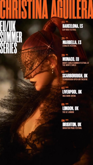 <span class="mw-page-title-main">EU / UK Summer Series</span> 2022 concert tour by Christina Aguilera