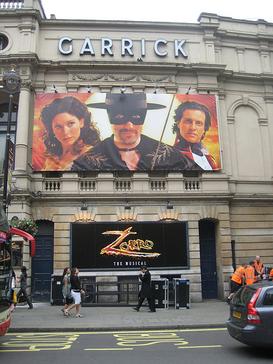 File:Zorro, the musical (sign outside Garrick Theatre).jpg