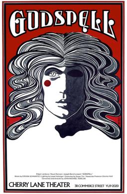 Poster for Godspell by David Byrd in the Cherry Lane Theatre
