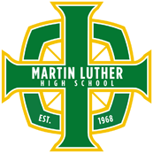 Martin Luther Lisesi logosu, Greendale WI.png