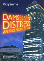 Programme cover for West End version of trilogy at Duchess Theatre Damsels in Distress London.jpg