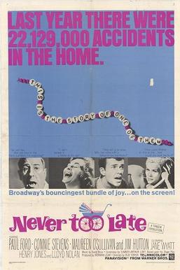 <i>Never Too Late</i> (1965 film) 1965 film by Bud Yorkin