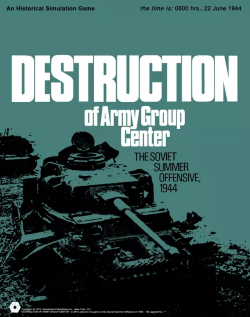 <i>Destruction of Army Group Center</i> Board wargame published in 1973