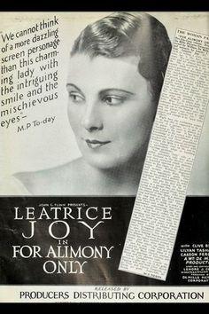 <i>For Alimony Only</i> 1926 film