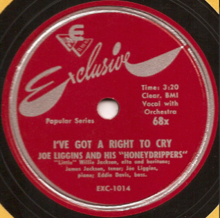 <span class="mw-page-title-main">I've Got a Right to Cry</span> 1946 single by Joe Liggins & His Honeydrippers