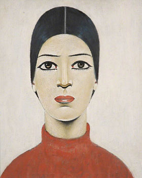 <i>Portrait of Ann</i> 1957 painting by L. S. Lowry