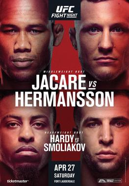 <span class="mw-page-title-main">UFC Fight Night: Jacaré vs. Hermansson</span> UFC mixed martial arts event in 2019
