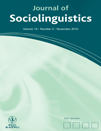 <i>Journal of Sociolinguistics</i> Academic journal