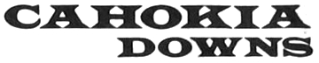 Logo (circa 1973) for the now-defunct Cahokia Downs race track at Alorton, Illinois.jpg
