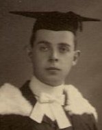 Livens in academic robes in Cambridge 1909