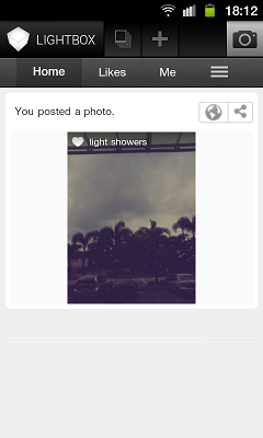 Просмотр опубликованной фотографии в приложении Lightbox для Android