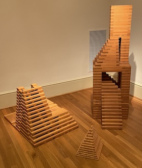 File:Three sculptures by Jackie Ferrara, 1974, 1977, 1978, at Phillips Coll. 2022.jpg