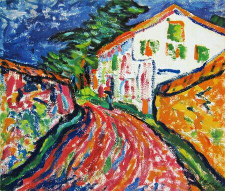 File:'Weisses Haus in Dangast', oil painting by Erich Heckel, 1908.jpg