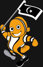 Si Diman, the clownfish, The official mascot of the games. 2008 Sukma Games.jpeg