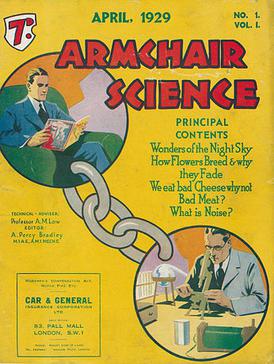 Armchair Science, first issue April 1929. Armchair Science first issue (lowres).jpg