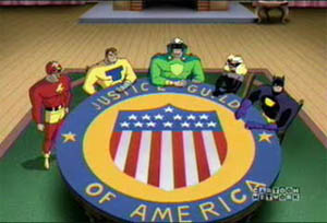 Justice Guild as shown in the Justice League series